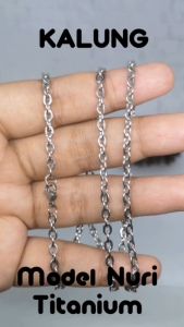 [Bayar di Tempat] KALUNG TITANIUM PRIA - MODEL ROLO - KALUNG PRIA ANTI KARAT