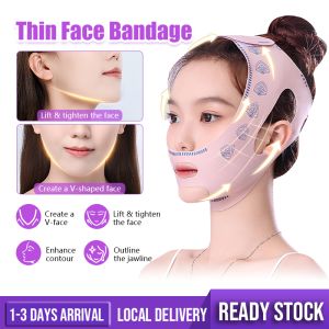 Facial Slimming Bandage 3D Breathable V Face Band Face Lifting Firming Belt Elastic Band Reduce Double Chin Face Lifting Anti Wrinkle Facial Mask Tool