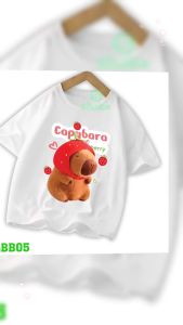 Áo thun capybara cho bé trai bé gáitừ 6kg-30kg.ALBB05