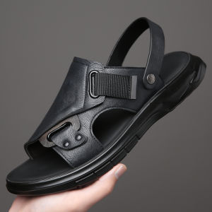 DRAGON-FLY | Non-slip Soft Bottoms Mens Genuine Leather Sandals