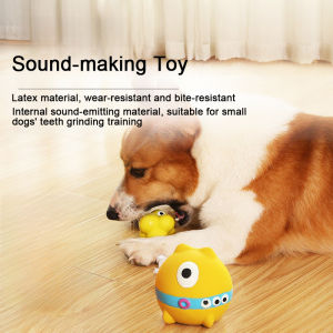 Pet Squeaky Toys Pet Ball Toys Dog Chewing Rubber Ball Cleaning Tooth Dog Chew Toy For Dogs Bite Resistant Sounder Pet Supplies