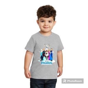 Atasan kaos anak motif frozen & friends buat usia 2-10 tahun