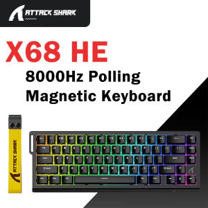 Attack Shark X68 HE 8000Hz Polling Magnetic Keyboard RGB Backlit Gaming Keyboard