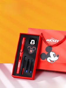 Disney Pen Gift Box Stationery Set for Primary School Boys Grade Three Birthday Gift High Aesthetic Pen Nib Fountain Pen