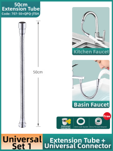 TAOSHI | Splash-Proof Faucet Nozzle with Rotatable Water Inlet Converter and Extension Tube