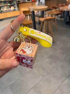 Sanrio Keychain Melody Key Pendant Cinnamoroll Bag Pendant Car Key Accessories Couple Gift 日系三丽鸥款钥匙扣美乐蒂KT猫布丁狗库洛米硅胶包挂件小礼物