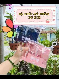 Bộ Chai Rỗng Chiết Mỹ Phẩm Kem Dưỡng 5 Món Travel Tiện Lợi Mang Đi Du Lịch Sắc Màu Mới