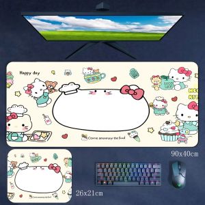 Sanrio | Fashion Cartoon Girl Mouse Pad Multi-size Hello Kitty Printed Rubber Non-slip Mouse Keyboard Pad Girl Wrist Guard Cute Table Mat