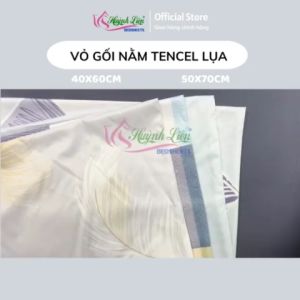 Vỏ gối Tencel Lụa Standard Cao Cấp Huỳnh Liên Bedsheets 40x60/50x70 nhiều họa tiết Áo Gối không bai xù mịn mát