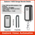 Gadoore Avidsen 114253 Garage Door Remote Compatible with 433Mhz Avidsen 114253 104257 104251 Extel Thomson Garage Control. 