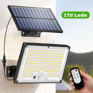 Solar Lights Outdoor with Motion Sensor Solar Flood Lights Waterproof Dusk to Dawn Solar Powered Security Spot Lights for Porch