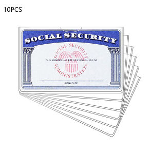 10PCS/30PCS PVC Card Protective Cover Card Holders Sleeves Suitable For Social Security Medical Insurance and Credit Cards