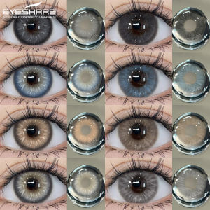 EyeShare | EYESHARE 1 Pair Brown Lenses Colorful Contact Lenses Natural Look Gray Eye Lenses Black Lenses Colored Blue Pupils for Eyes