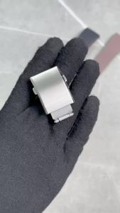 Có Thể Điều Chỉnh Bằng Thép Không Gỉ 316 Có Thể Điều Chỉnh Được Khóa Gập Đồng Hồ Có Lỗ Siêu Nhỏ 16mm 18mm 20mm 22mm Phụ Kiện Dây Đeo Đồng Hồ Màu Bạc