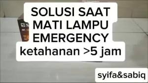 LAMPU EMERGENCY AC / DC LED 9W 12W 18W BOHLAM LED AC DC