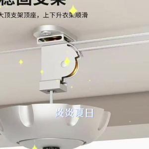 2025 Hand Crank Clothes Drying Rack for Home Balcony Top Mount Adjustable Height Aluminum Alloy Reinforced Heavy Duty Clothes Drying Rod Wholesale Manufacturer