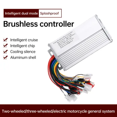 Aideepen | 48V 60V 64V 72V 1000-1500W Brushless Controller Electric Vehicle Controller Dual Mode Drive For Electric Bicycle E-scooter