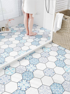 Thickened Self Adhesive Anti Slip Wear Resistant Bathroom Floor Tiles Stickers PVC Material Easy to Clean Waterproof Decorations