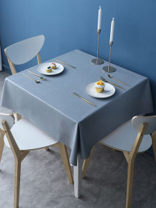 VIKAMA monotone solid color tablecloth waterproof oilproof anti-scald non-washable dining home decoration tablecloths