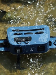 Kingdom 1 chiếc ví đeo hông/túi đeo chân/ba lô chống thấm nước-Túi đựng đồ câu cá dung tích lớn đa năng bền & chất liệu chống thấm với miếng nâng gót thoáng khí EVA dụng cụ câu cá & thể thao ngoài trời chuyên nghiệp