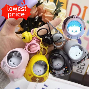 🔥Tiktok hot🔥Astronaut Keychain Romantic Starry Sky Backpack Bear Pendant Cute Luminous Night Light Astronaut Car Bag Small Pendant