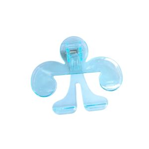 1pc Transparent Plastic Book Clip with Stand Reading Aid Fixed Book Clip File Bookmark Stationery School Supplies