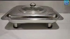 Stainless Steel Dish Buffet Tray Lunch Dinner Serving Chafing Dulang Makanan Hidangan