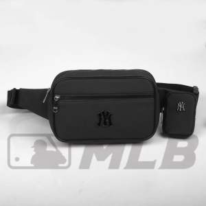 2 in 1 - Túi Bao Tử Túi Đeo Chéo MLB Chất Liệu Da Si Chống Nước Logo Kim Loại Kèm Túi Nhỏ Size 23*14*6cm