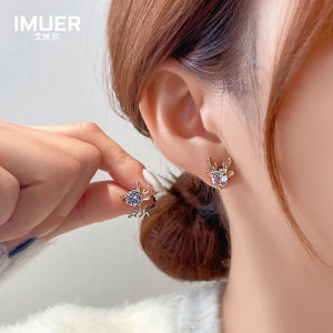 ต่างหูรูปลูกม้าสีแดง เครื่องประดับแฟชั่นสำหรับผู้หญิง ดีไซน์เก๋ไก๋ เครื่องประดับหูสุดเก๋สำหรับงานวันหยุด