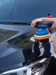 REAIM Cordless Brushless Car Polisher Machine Rechargeable Electric Buffer for Car Waxing Polishing Detailing and Paint Care