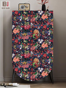 Retro American Style Self Adhesive Wall Decals Furniture Renovation Stickers Cabinet Decorations Animal Floral PVC Wallpapers