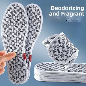 XIANZHAO | Mens Anti-Odor Sweat Absorbent Shoe Inserts Ultra-Thin Soft Bottom Breathable Deodorizing Fragrant Type Anti-Slip Design