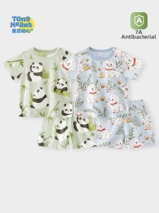TONGLIANCHUXIN | Summer Cotton Thin Infant Short Sleeve Set