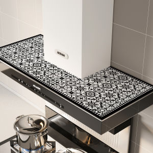 Kitchen Range Hood Top Cover Pad Oil Resistant Dust Proof Wear Resistant Absorbent Dirt Resistant Cuttable Modern Simplicity