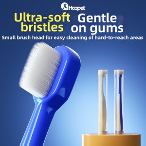 HOOPET | Dental Cleaning Pet Toothbrush for Cats and Dogs Breath Freshening