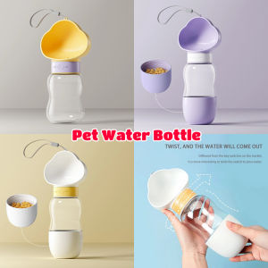 Pet Dog Water Bottle Feeder Bowl Portable Water Food Bottle Pets Outdoor Travel Drinking