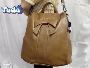 Balo Nữ Tudu Ba Lô Da PU Cao Cấp Công Sở Văn Phòng Phong Cách Thời Trang Hàn Quốc