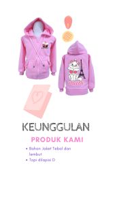 KEVI FASHION JAKET ANAK 2 s/d 10 TAHUN / JAKET ANAK PEREMPUAN / JAKET ANAK PREMIUM / JAKET ANAK SABLON / KUDA PONI / HELLO KITTY