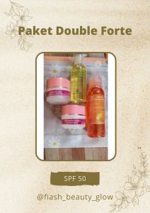 Paket Double Forte PREMIUM/ CREAM FLEK/DOUBLLE WHITENING/PAKET GLOWING FORTE/PAKET FLEK