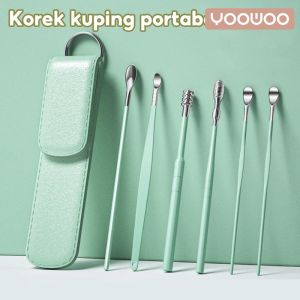 YooWoo korek kuping 6pcs set/ Pembersih telinga / ear wax picker
