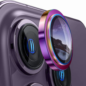 Camera Lens Protector for iPhone 15ProMax 15 Pro 14 ProMax 14 Plus 12 13 Pro Max 11 Anti Scrach Ultra HD Tempered Glass Dazzle Metal Camera Screen Protector