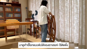 เก้าอี้โยก ไม่ต้องติดตั้ง เก้าอี้โยกพับได้ ก้าอี้โยกนอน เก้าอี้โยกไม้ เก้าอี้นอน เอนนอนพับได้ ผู้เอนกายเดี่ยว ใช้นั่งหรือนอนก็ได้ รับน้ำหนักได้ 200 กก