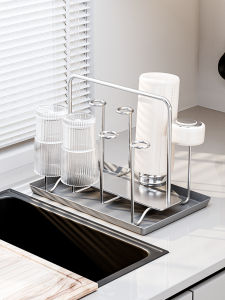 Giá Để Ly Bằng Thép Không Gỉ 304 Giá Để Đồ Dùng Nhà Bếp Để Ly Trà Bình Sữa Cốc Bằng Thép Không Gỉ Giá Để Đồ Dùng Gia Đình