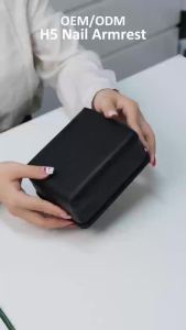 Square Nail Arm Rest Cushion Portable Small PU Leather Manicure Hand Pillow Wrist Elbow Support for Nail Tech Salon Home Use