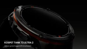 KOSPET TANK T3 ULTRA 2 Smartwatch 1.43" AMOLED Display 100M Waterproof Rugged Military Bluetooth Heart Rate Blood Oxygen Blood Pressure Stress Levels Emotion Sleep Monitoring Compass Menstrual Cycle Tracking Smartwatch VMI Direct