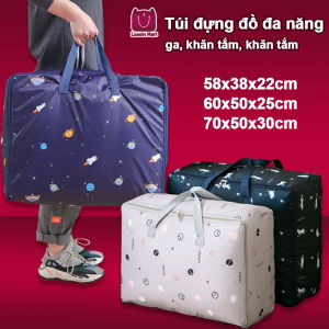 Túi Vải Đựng Chăn Màn Túi Đựng Đồ Quần Áo Cỡ Lớn 120L Chống Nước Có Quai Xách Chịu Tải Trọng Lớn - Túi Đựng Hành Lý