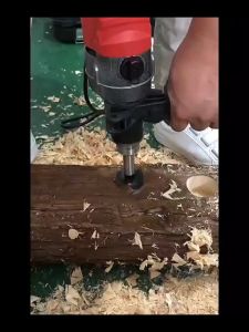 JIANTAI 5PCS/SETS Forstner Drill Bit Set 15/20/25/30/35mm Carbide Forstner Bits High Speed Steel Wood Tool Punching Bit Wood Slabs Flat Wing Drilling Hole Hinge Cemented Carbide Drilling Counterbore