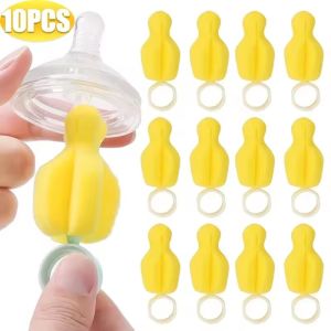 10/1PC Sponge Nipple Cleaning Brush Milk Bottle Washing Tools 360° Rotating Cleaning Brush Baby Pacifier Brushes Nipples Cleaner