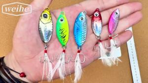 Weihe FISHING | Mồi Câu Cứng WEIHE Hình Vảy Cá Dùng Cho Cá Mú Nước Mặn & Cá Mú Miệng Tròn Câu Biển Sông Hồ Đập Bộ 1 Cái/5 Cái