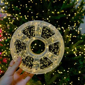 Đèn LED Giáng Sinh Ngoài Trời Dây Đèn 30-60M Warmlight 220V EU Chống Thấm Nước Cho Cây Giáng Sinh Vườn Cây Nhánh Chiếu Sáng Trang Trí